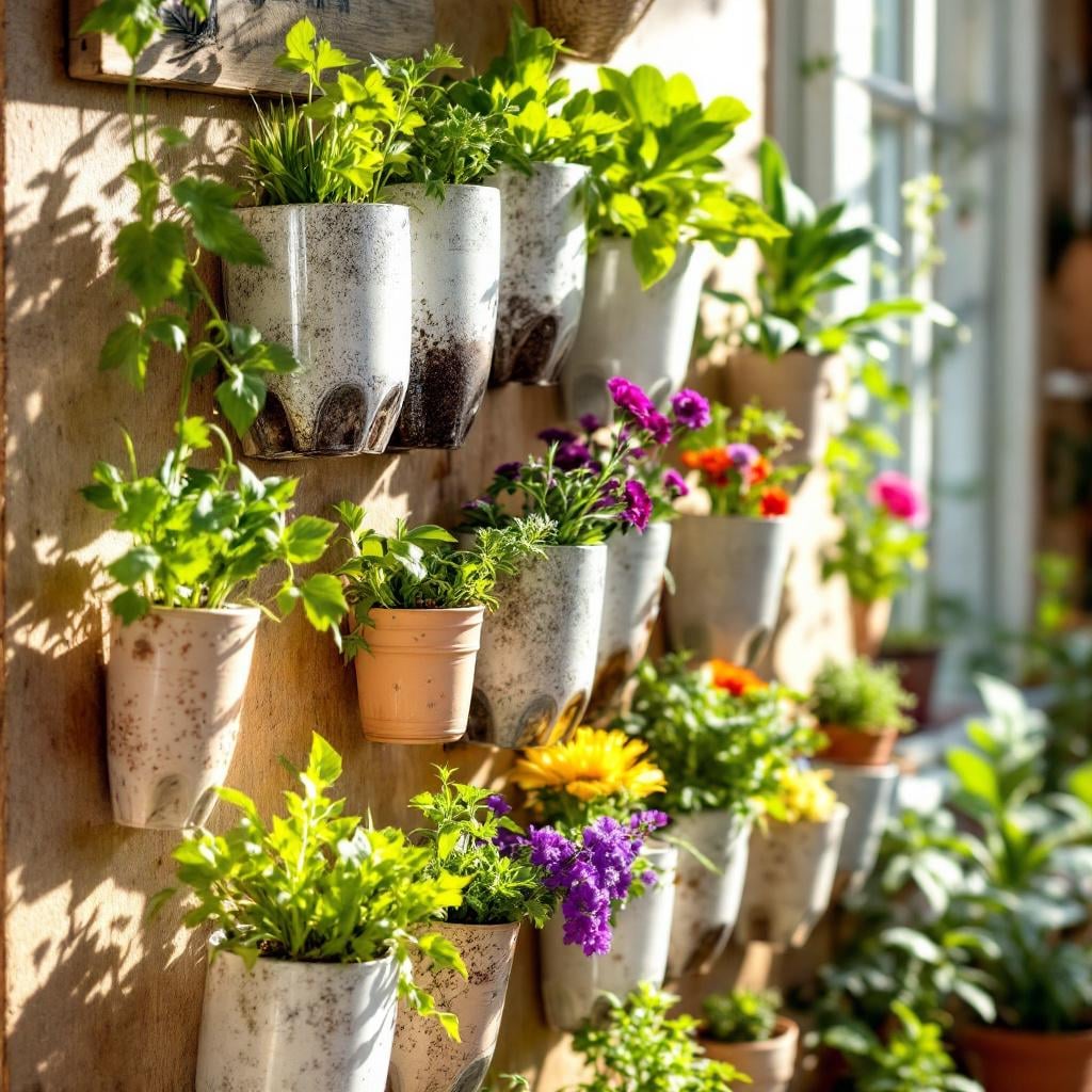 How to Build a Vertical Garden with Plastic Bottles